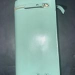 Curewe Kerien Large Bifold Blue Quiet Luxury Minimalist Zipper Clutch Wallet Photo 0