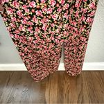 ZARA Floral Wide Leg Jumpsuit Size XS Cowl Neck EUC Photo 3