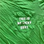 “This is my lucky shirt” pink brand T shirt Photo 1