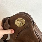 Foley and Corinna Leather Shoulder Bag Brown Gold Turnkey Boho Photo 6