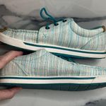 Twisted X Women's Teal Stripe Canvas Casual Hooey Loper Sneakers Shoes Sz 7 Photo 4