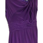Jessica Howard  Purple Midi Cocktail Dress Petites Cowl Neck Womens Size 4P Photo 1