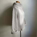 The Limited Vintage 90s Gray Hand knit Chunky Turtleneck Sweater Wool Blend Size XL Photo 2