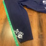 Denim&Co Jacket 1X Dark Blue Blazer with White Embroidered Floral Accents Photo 5