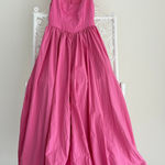BHLDN Anthropologie Jemma Maxi Dress Small Pink Tulle Corset Romantic Coquette Photo 0