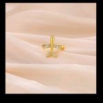 Airplane Gold Earcuff Photo 1