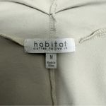 Habitat  Putty Grey Off White One Button Asymmetrical V Neck Slub Inserts Jacket Photo 8