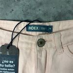NWT index denim size 26 light pink /peach color distressed Photo 2