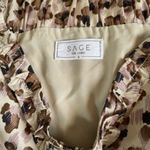 Sage The Label new NWOT  Leopard Long Sleeve Mini Dress, Size small, S Photo 3