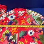 Adidas  floral Athletic Jacket Full zip L Photo 4