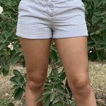 Sandro blue and white striped shorts Photo 0