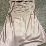 Princess Polly Pink Silk Strapless Dress Photo 3