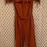 Derek Heart  burnt orange jumpsuit romper rust size S Photo 0
