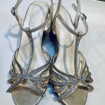 David's Bridal  Metallic Strappy Heels Photo 3