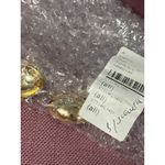 Ettika Smooth Dome Earrings in Gold New Womens Pebble Photo 4