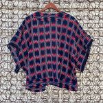 Taylor & Sage  chevron southwestern slinky kimono LARGE blue orange white Photo 5