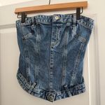 ZARA Denim Corset Photo 0