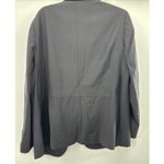 Talbots Blazer Womens Plus Size 18W Lined 2 Button Black Wool Career Photo 9