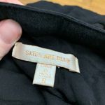 Skies Are Blue Skies‎ Are Blue Embroidered Tunic Top Womens Size Small Black Boho Button Front Photo 5