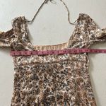 Free People  Boho Floral Long Sleeve Ruffle Mini Dress Size 0 | Cottagecore Fall Photo 5