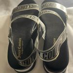 Juicy Couture Black and Silver Sandals Photo 3