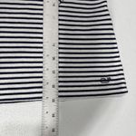 Vineyard Vines  Top Women's M Boat Neck White Blue Striped Nautical Pullover Pima Photo 9