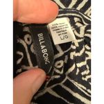 Billabong Black BOHO Geometric Maxi Dress Spaghetti Strap Crisscross Back Large Photo 9