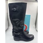 Baretraps  Ladies' Size 9, Cassidy Faux Leather Riding Boot Mid Calf Black New Photo 8