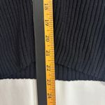 Dress Barn  Ribbed Sweater Womens XL Fitted Black Lace Neckline Stretch Y2K Party Photo 5