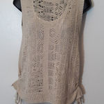 Vera Wang Simply Vera cream crocheted tank top Photo 0
