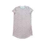 Roberta Roller Rabbit Roller Rabbit T-Shirt Pajama‎ Dress Womens Small White Pink Hearts Pima Cotton Photo 3