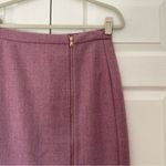 J.Crew  Zip Front Tulip Pencil Skirt 100% Wool Purple Womens 12 Photo 3