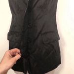 Michael Kors long satin button down collared vest black… Photo 5