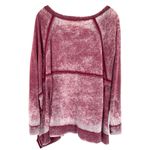 Freeloader  Burgundy Burnout Oversized Long Sleeve Lightweight Top Photo 5
