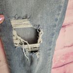 DAZE HIGH RISE SKINNY JEANS DISTRESSED LIGHT WASH RAW ANKLES 27 Blue Photo 6