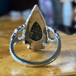 Natural Blue Moon Turquoise Sterling Silver Ring Size 8 Photo 4