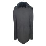 FATE Black Ribbed Knit Cardigan
Sweater Faux Fur/Angora Trim Size L Size L Photo 6