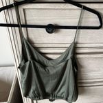 Lavish Green Silk Tank Top Photo 2