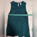 Sundance  Turquoise High Neck Sleeveless Top  Small Photo 2