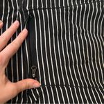 Lululemon Base Runner Half Zip Pullover Long Sleeve Top Black and White Stripes Photo 8