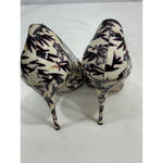 Nicole Miller Womans Artelier Slip On Ivory Patten Leather Pumps Heel Size 8.5 M Photo 4