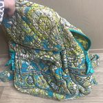 Vera Bradley book bag green blue paisley print SEE PICTURE for flaw Photo 4