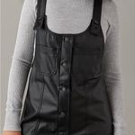 American Eagle American‎ Eagle Outfitters Black Leather Dress. Sz S Photo 5