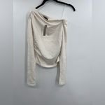 J.Crew  Asymmetrical off-the-shoulder top in stretch cotton blend Photo 3