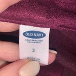 Old Navy  maroon suede-like mini skirt 2 Photo 3