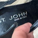 St. John  Italian Pumps Pointed Toe Kitten Heels Black Lace Sparkle Women’s 8.5 Photo 2