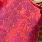 Title Nine Women’s  Breeze Dress Orange, Purple Print Cowl Neck Active Outdoors M Photo 1