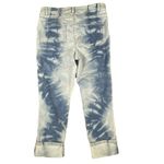 J Jill Womens High Rise Cropped Jeans 8 Blue Tie Dye Cuffed Stretch Denim Photo 7