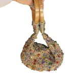 Sand Blossom Wristlet Bag Retailed for 98.00 Gold Photo 9