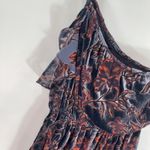 Adelyn Rae  Angie Dress One Shoulder Velvet Floral Ruffle XS New With Tags Photo 7